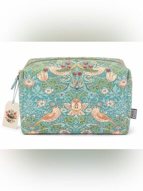 William Morris  Botanical Bird Cosmetic Pouch - Stylish Floral Print
